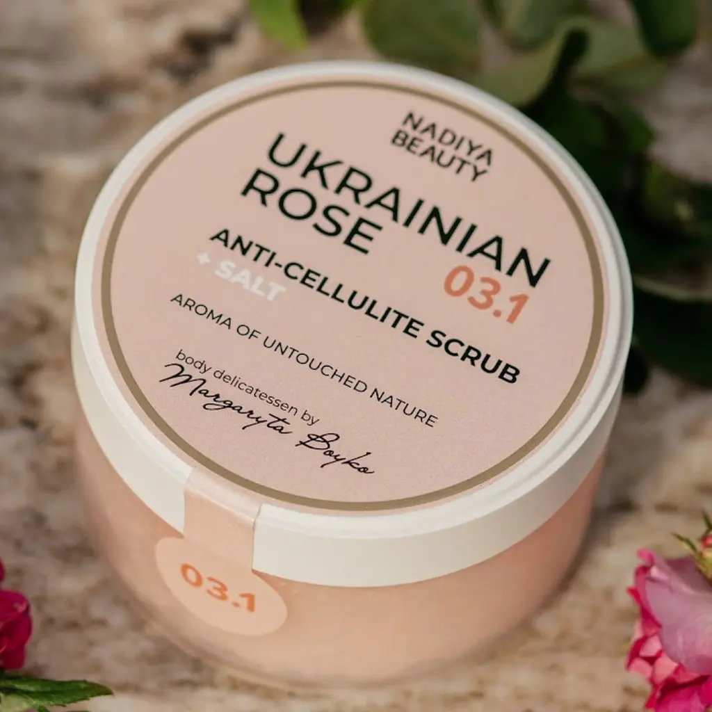 Антицелюлітний скраб для тіла + Сіль Ukrainian Rose 200 мл - фото 2