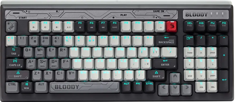 Клавіатура A4Tech Bloody B950 Warrior RGB Blue - фото 4