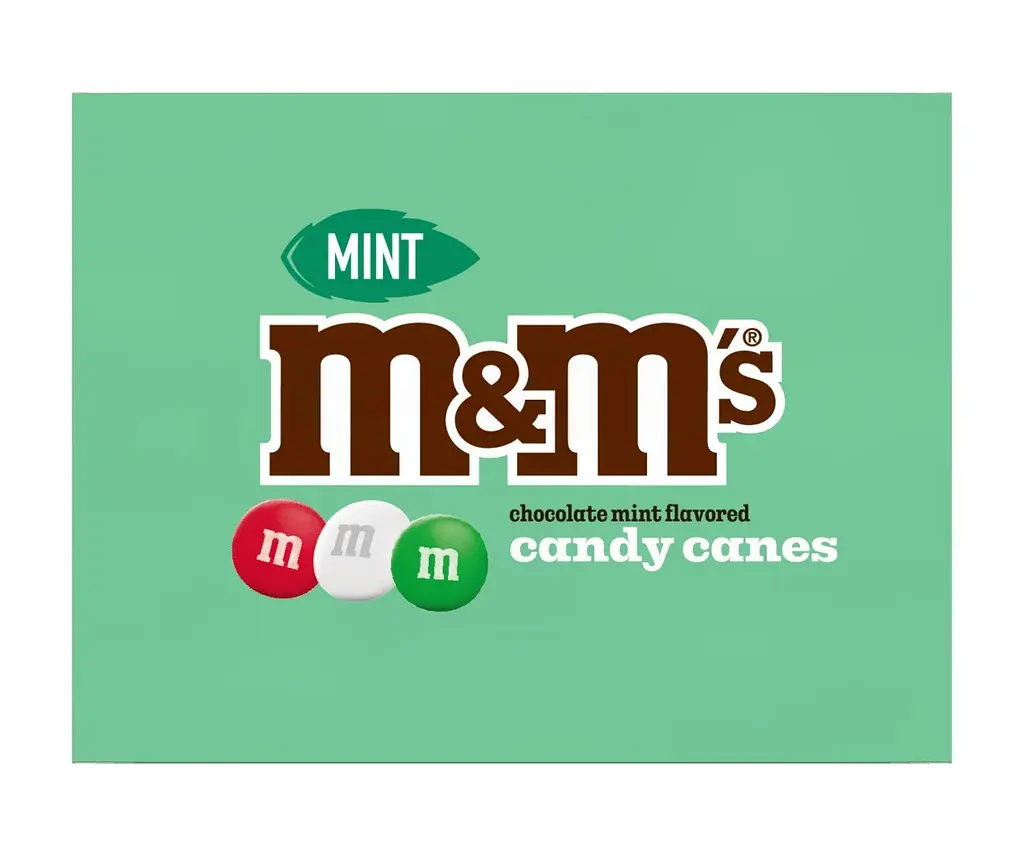 Льодяники M&M's Chocolate Mint Flavored Candy Canes 150g - фото 3