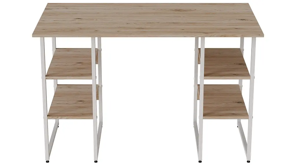 Компьютерный стол Ferrum-decor Карен 75x120x60 белый ДСП Дуб Сан-Марино 16мм (FRD-102259) - фото 2