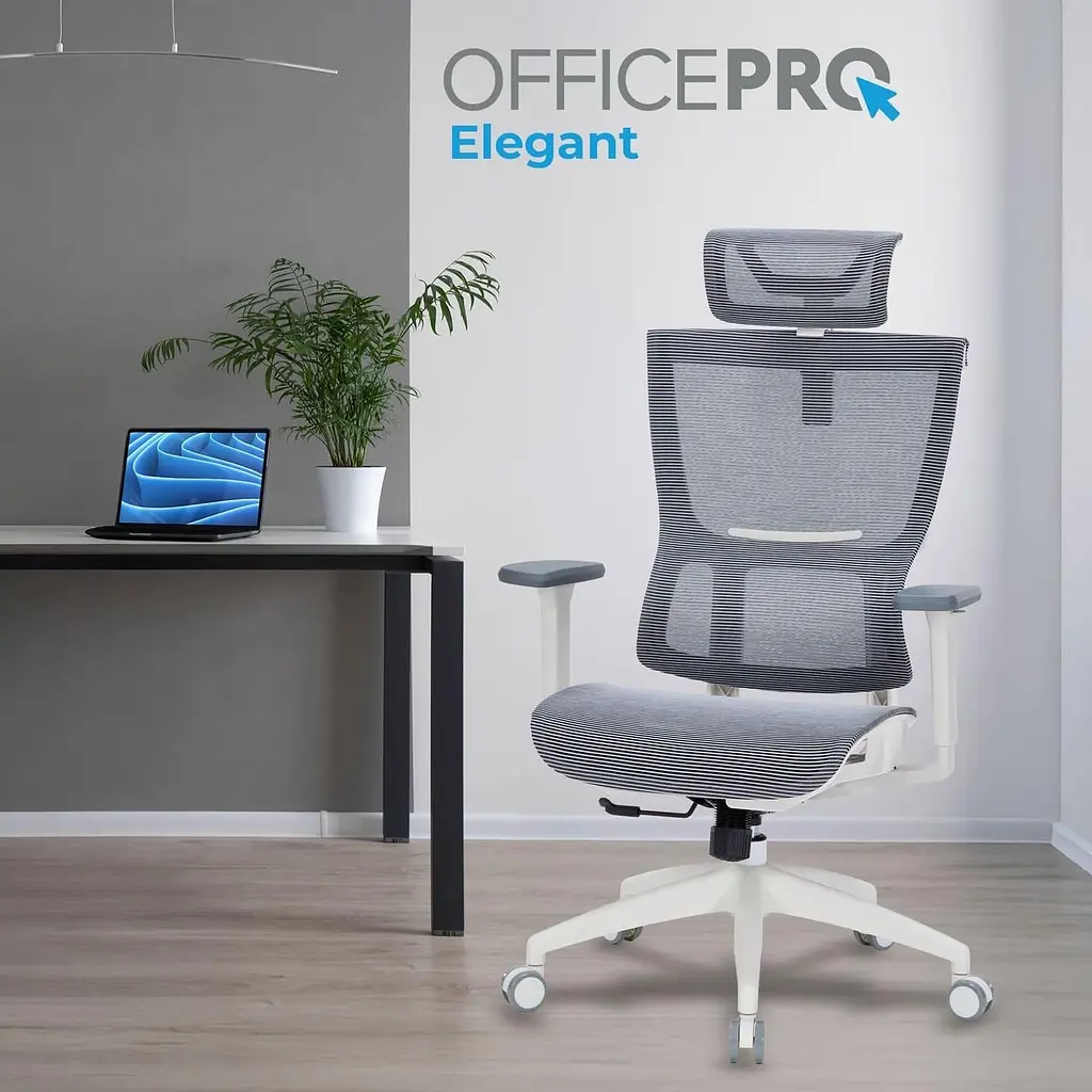 Офісне крісло OfficePro Elegant OC660-W-DG-DG (OC660-W-DG-DG) - фото 7