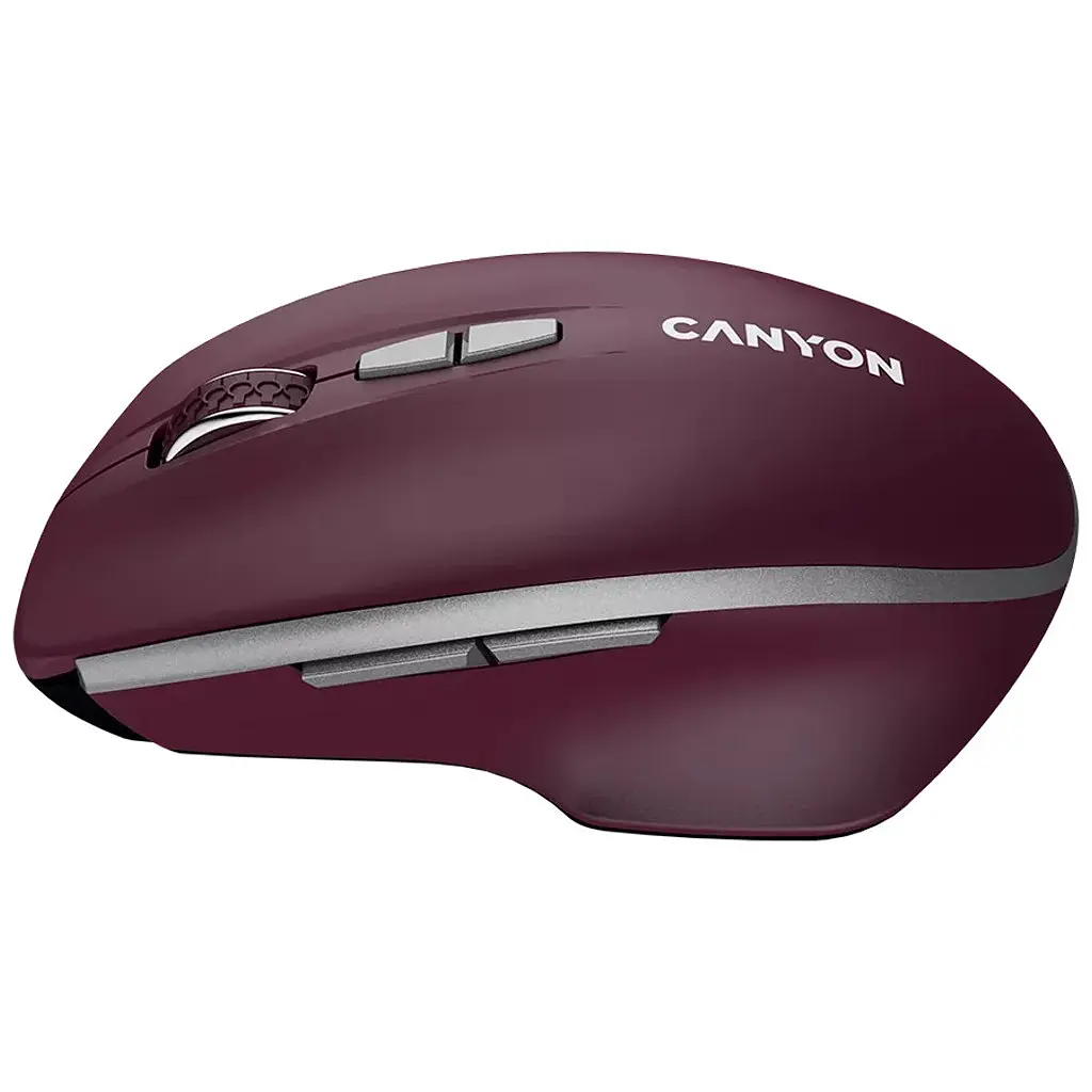 Мишка Canyon MW-21 Wireless Blue LED Burgundy (CNS-CMSW21BR) - фото 4