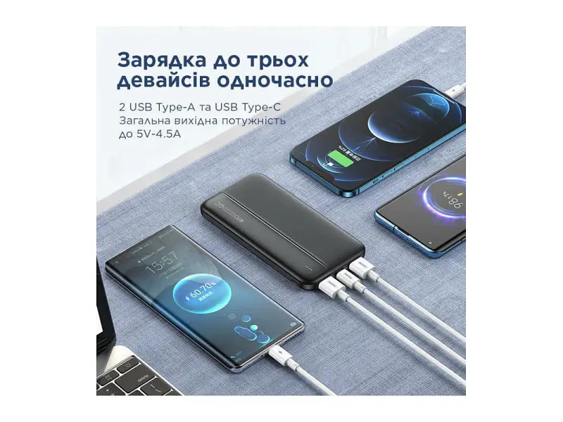 Зовнішній акумулятор (Power Bank) Remax RPP-212 Tinyl 10000mAh Black - фото 3