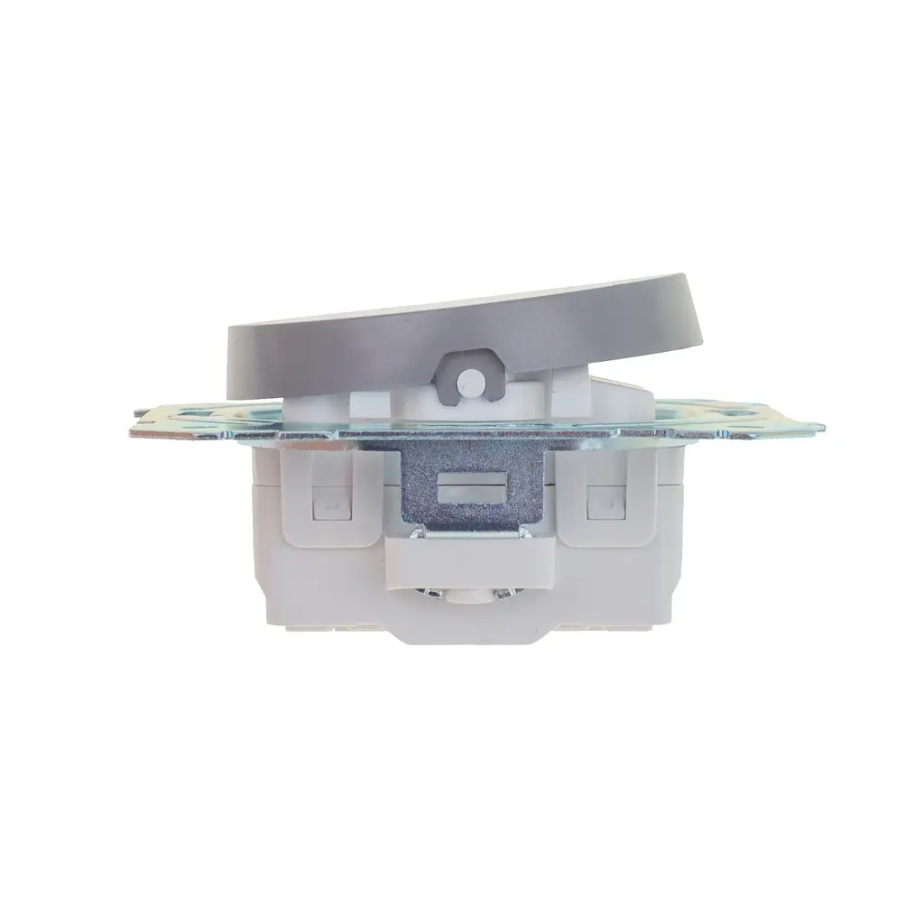 Вимикач Brille одноклавішний сірий WB-1V Grey - фото 2