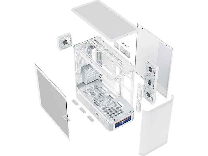 Корпус MODECOM VOLCANO AQ500 ARGB MIDI WHITE (MC-A-AQ500-4FA-W) - фото 7