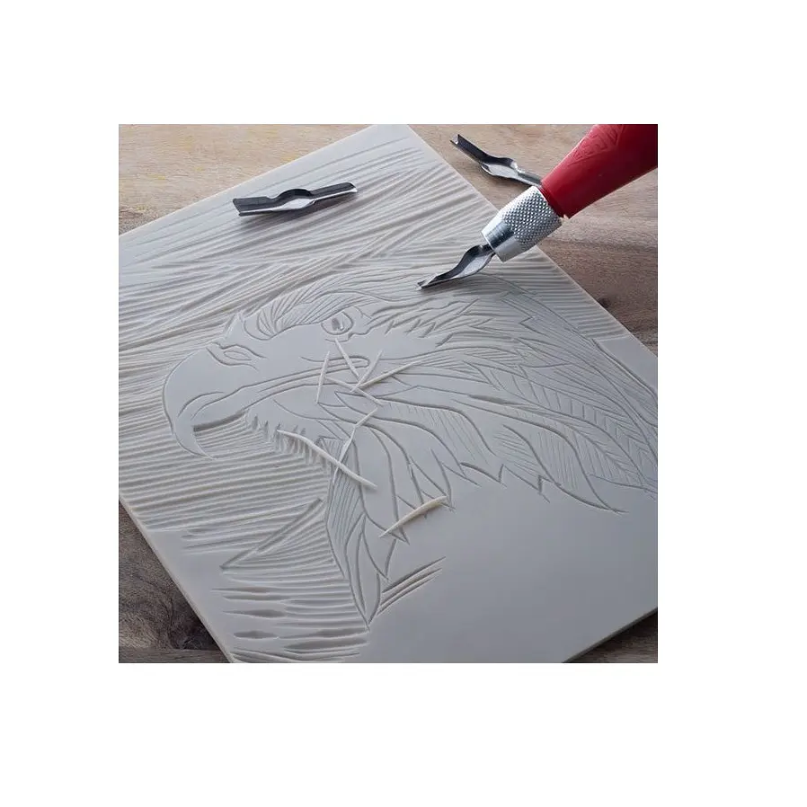 Набір блоків для гравюри, 100х100х3,0 мм, 10 шт. в упак., 3.0/SC1B, SOFTCUT CARVING BLOCKS, ESSDEE - фото 4
