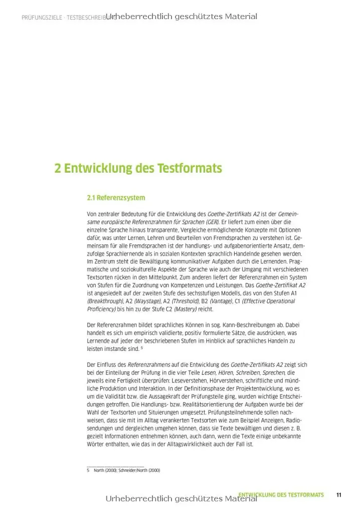 Goethe-Zertifikat A2. Prufungsziele Testbeschreibung fur Jugendliche und Erwachsen - Міхаела Перлманн-Бальме - фото 5