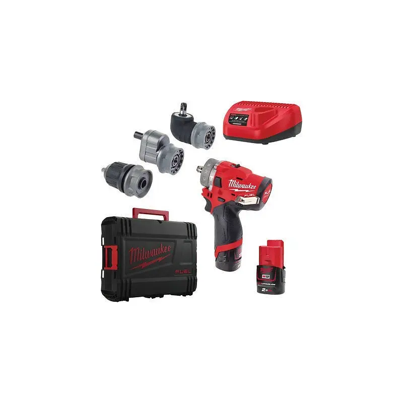 Дриль-шуруповерт акумуляторний безщітковий ударний MILWAUKEE, M12 FPDXKIT-202X, 37Нм - фото 2