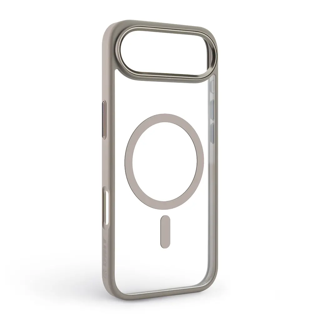 Чехол Apple iPhone 17 Air, Unit MagSafe, серый, прозрачный, магсейф, противоударный, магнитный, панель-накладка с поддержкой MagSafe, с поддержкой беспроводной зарядки, TPU+PC, защита всего корпуса, ударопрочный, ArmorStandart (ARM86309) - фото 2