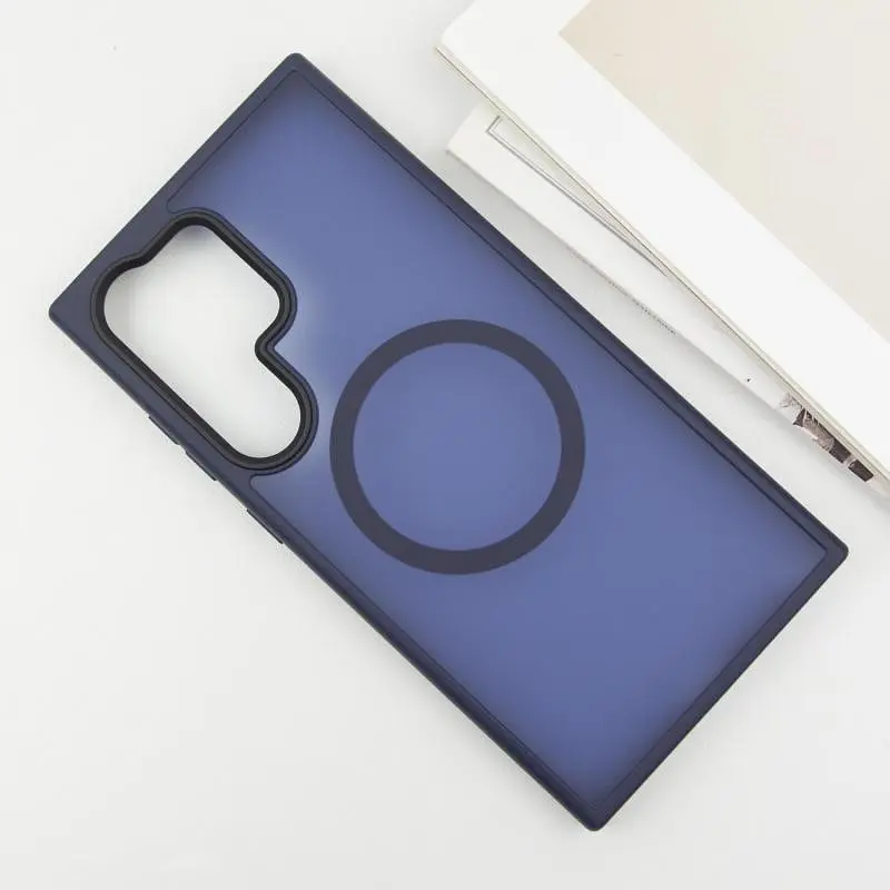 Чохол Ummi Colorful with MagSafe для Samsung Galaxy S26 Ultra Синій / Navy Blue - фото 2