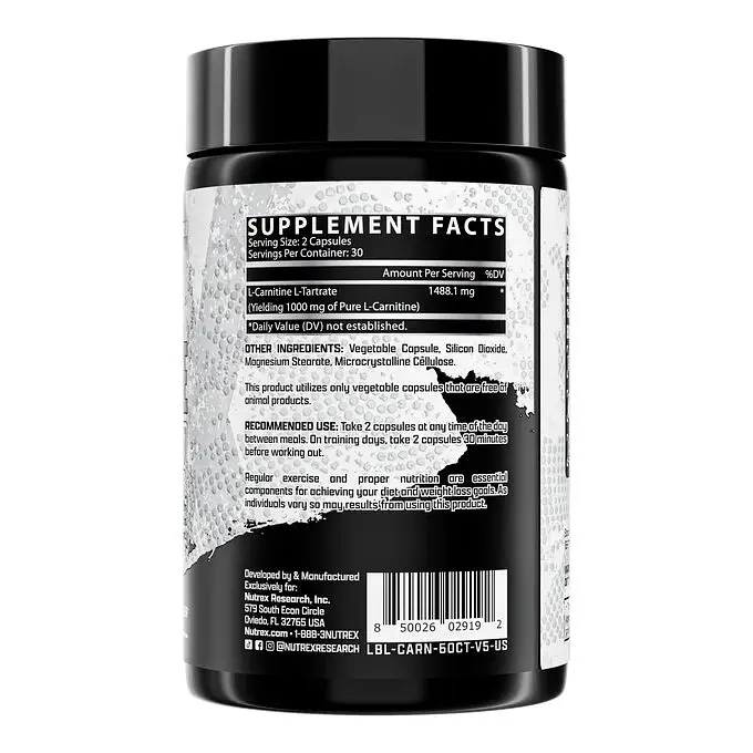 Жироспалювач Nutrex Research Lipo-6 Carnitine, 60 капсул - фото 3
