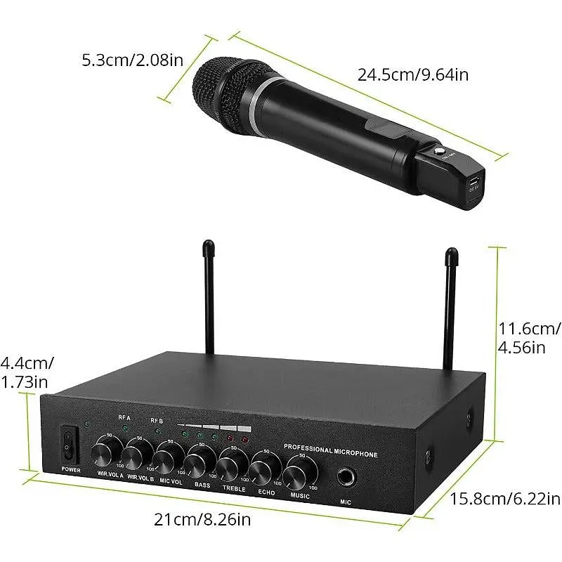 Ручная микрофонная система LiNKFOR UHF, перезаряжаемая - фото 6