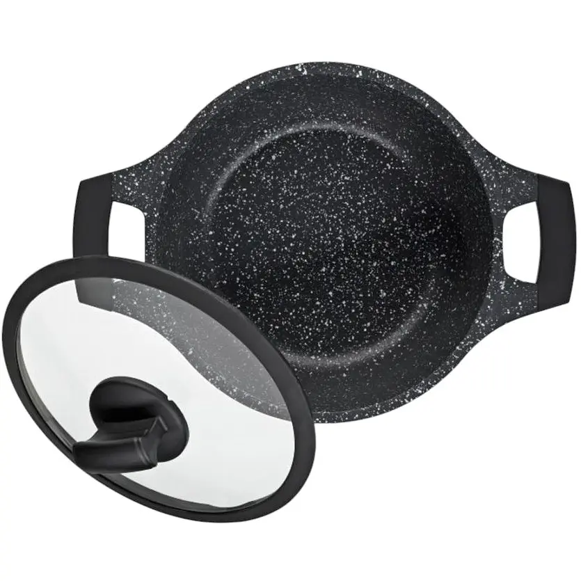 Каструля з кришкою Kela Stella Nova 20 см 2.2 л чорна (12218) - фото 3