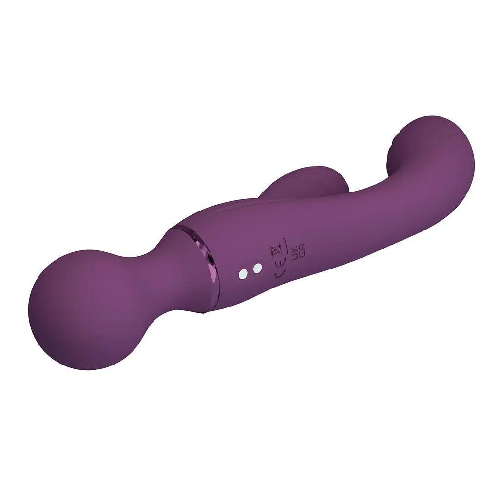 Вибратор-кролик Pretty Love All Rounder 20 см (фиолетовый) - фото 5