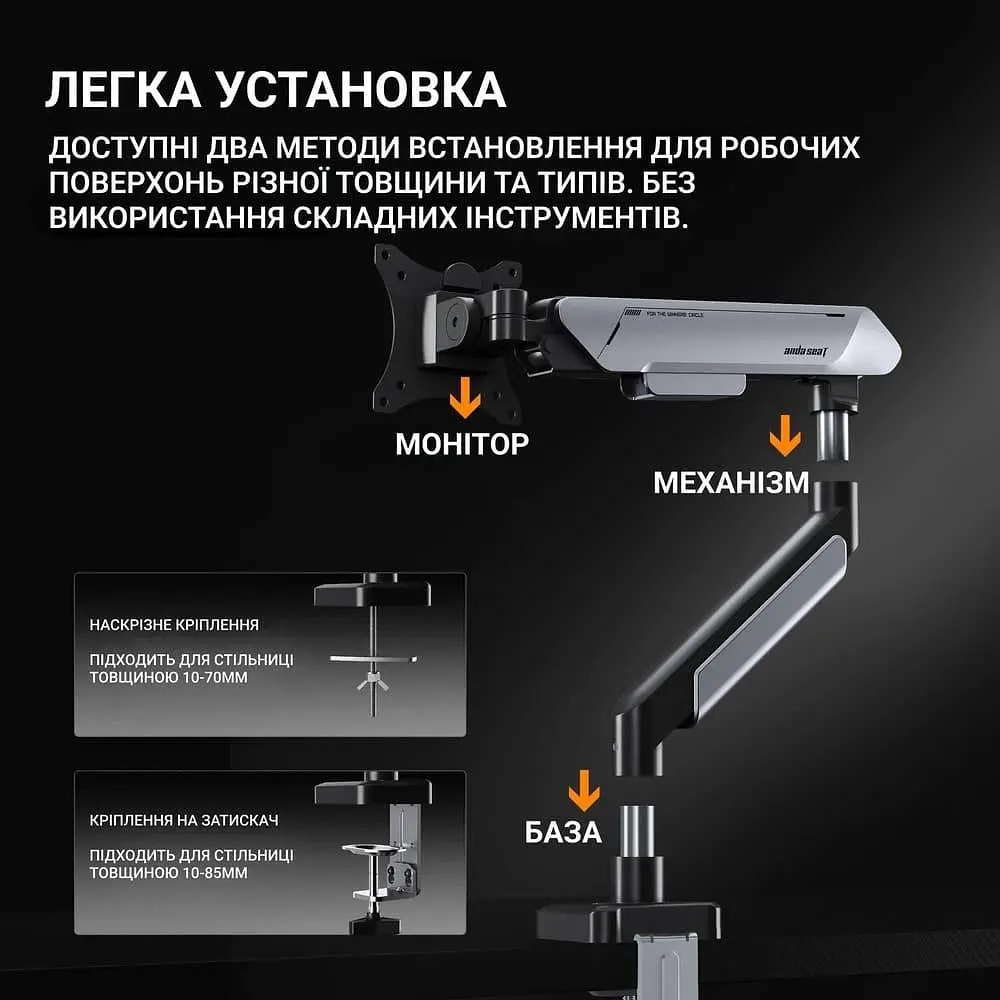 Кронштейн Anda Seat Stealth PRO II 17ъъ-42ъъ Blue AD-W-A9-1S-BS - фото 13
