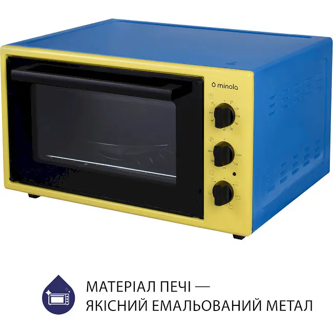 Електрична піч Minola Foet 3714 UA жовта - фото 6