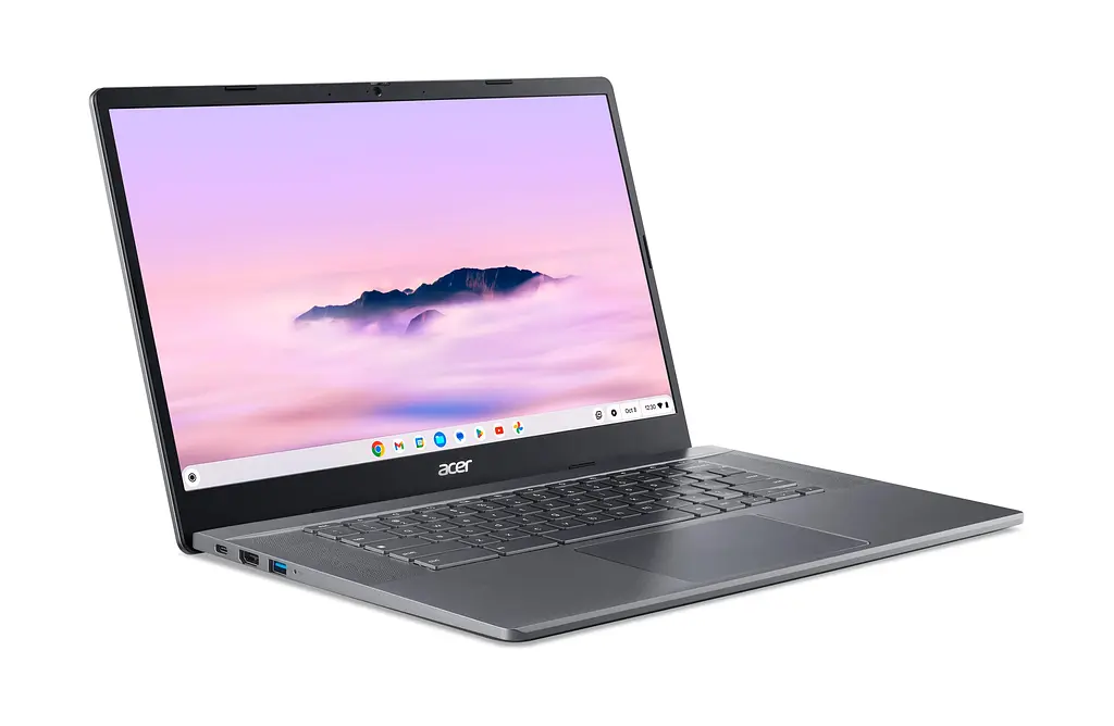 Ноутбук Acer Chromebook Plus CB515-2H 15' FHD IPS, Intel i5-1235U, 16GB, F512GB, UMA, ChromeOS, сірий (NX.KNUEU.004) - фото 9