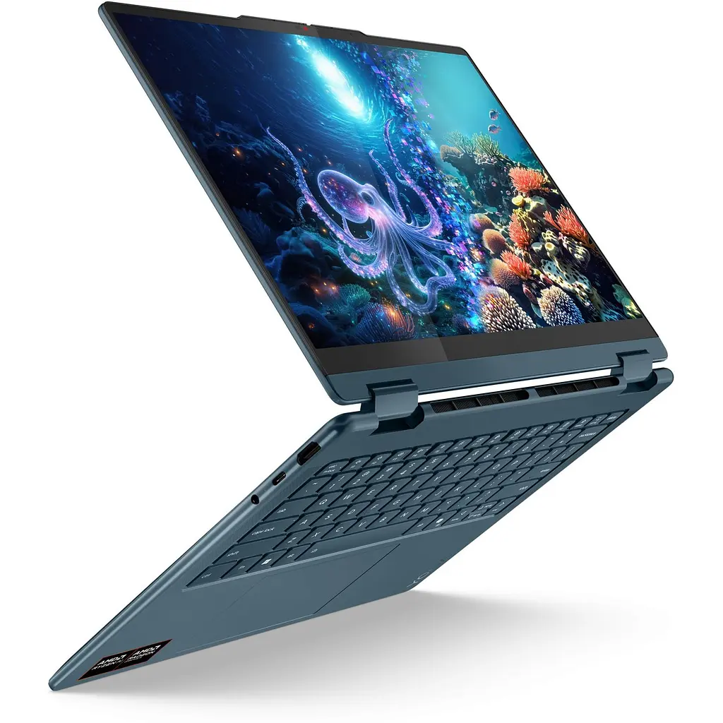 Ноутбук Lenovo Yoga 7 2- in- 1 14AKP10, 83JR000YBM, AMD Ryzen AI 5 340 (6 ядер), AMD Radeon 840M, 24 ГБ 7500 МГц Тип: LPDDR5X, Серый - фото 6