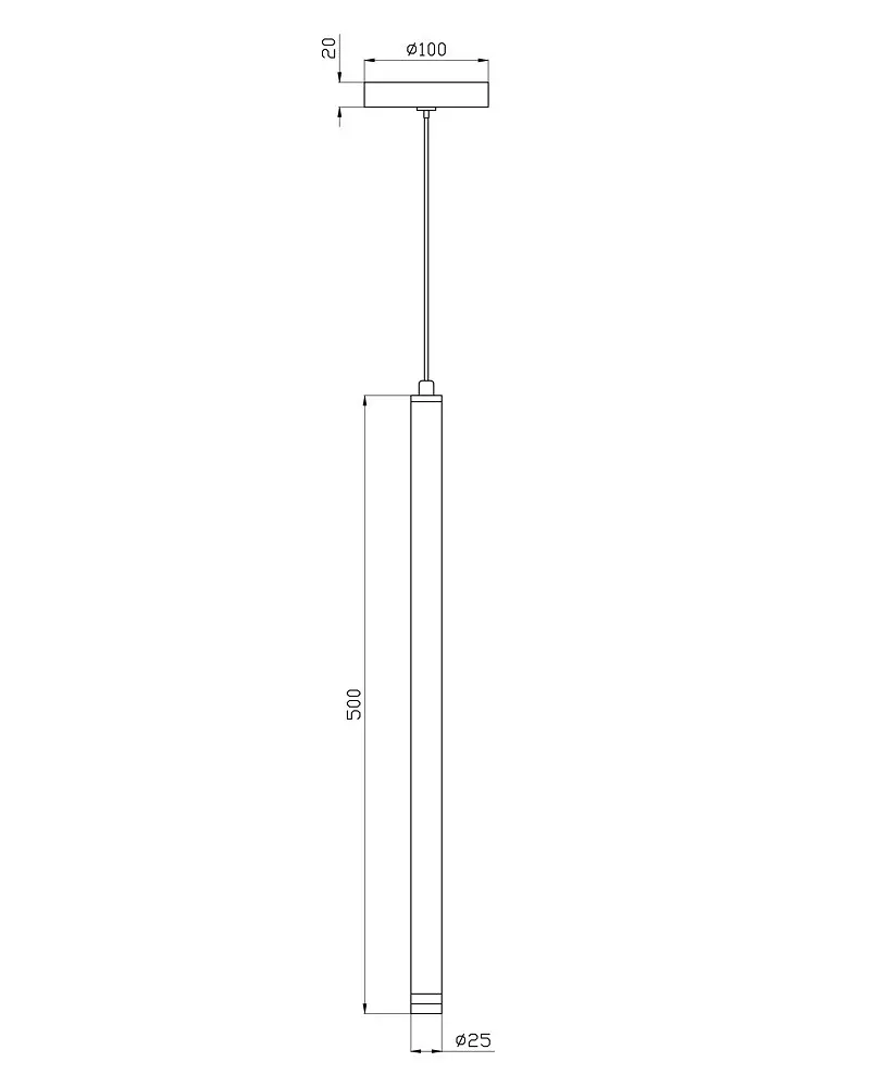 Підвісний світильник, люстра Edlin PLP2412-1B Locus G9 1x10W IP20 чорний - фото 3