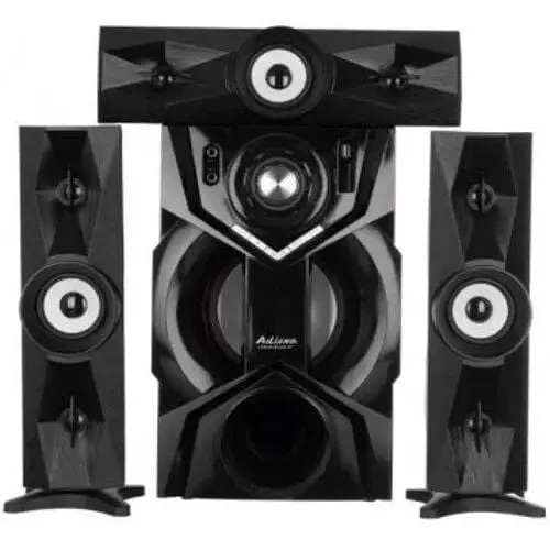 Акустична система Ailiang UF-DC33G-DT із сабвуфером та 3 сателітами 3.1 USB/Bluetooth/FM-радіо чорна (UF-DC33G-DT_2432) - фото 2