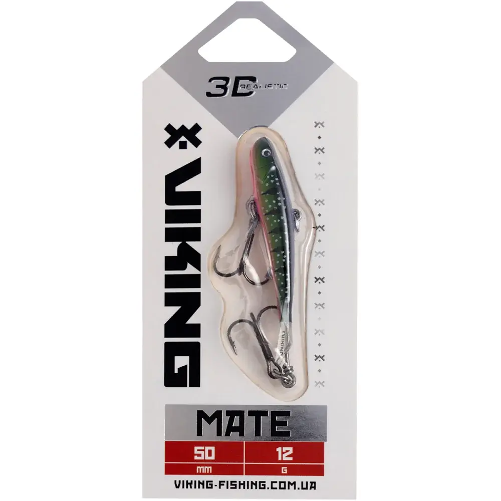 Балансир Viking Fishing Mate Ice Jig 50mm 12g #22 Kingfisher Pink - фото 2