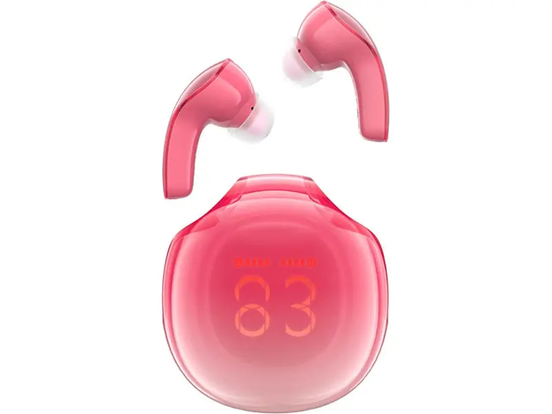 Навушники Acefast T9 Crystal Honey Pomelo Red (6974316282532)