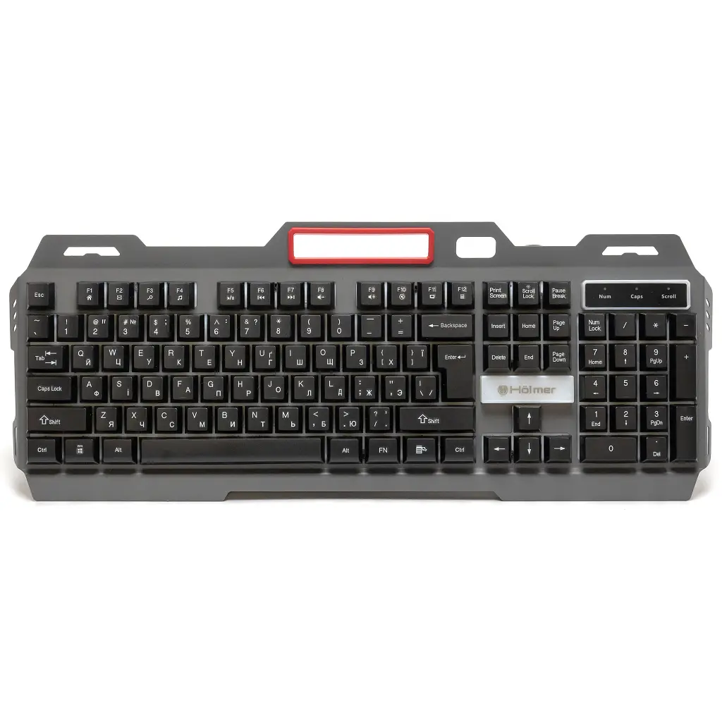 Клавіатура Hölmer K-02GS RGB Backlight USB UA Black (K-02GS) - фото 2