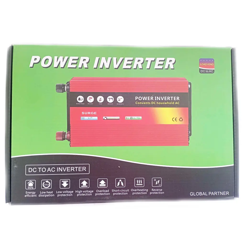 Автомобильный инвертор Inverter Expert Power Inverter 002 модифицированная синусоида Red 2 розетки 1 USB с 12V на 220V 3000W (11038) - фото 6