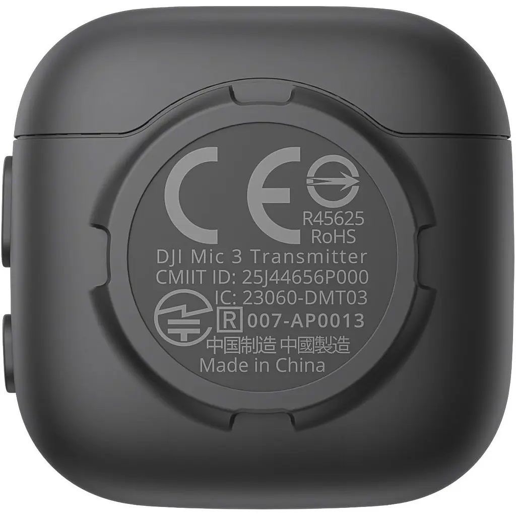 Передавач радіосистеми DJI Mic 3 Transmitter Shadow Black (CP.RN.00000478.01) [143956] - фото 4
