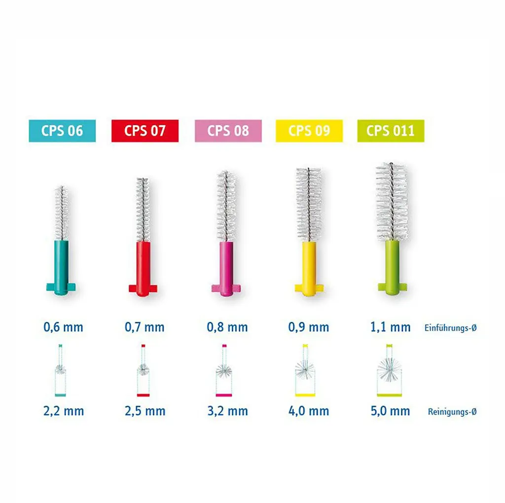 Набір міжзубних йоржиків Curaprox Prime Start Mixed CPS 06-011 (5 шт + 2 тримача), 1 уп - фото 3
