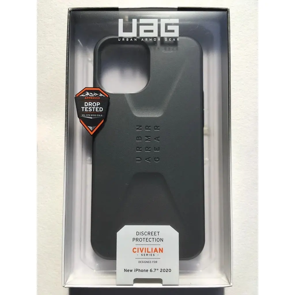 Оригинальный противоударный чехол UAG Civilian для iPhone 12 Pro Max (6.7") Silver 11236D113333 - фото 2