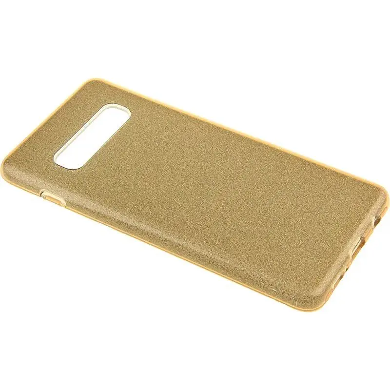 Чехол-накладка Toto TPU Shine Case Samsung Galaxy S10+ Gold - фото 3
