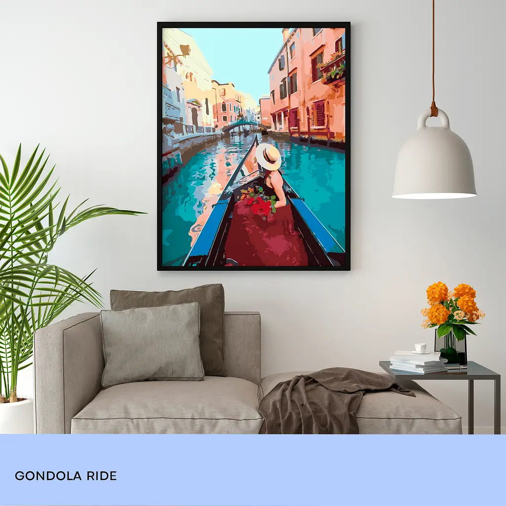 Картина по номерам 99IDEAS "Поездка на гондоле" 40*50 см, GX41394 - фото 3
