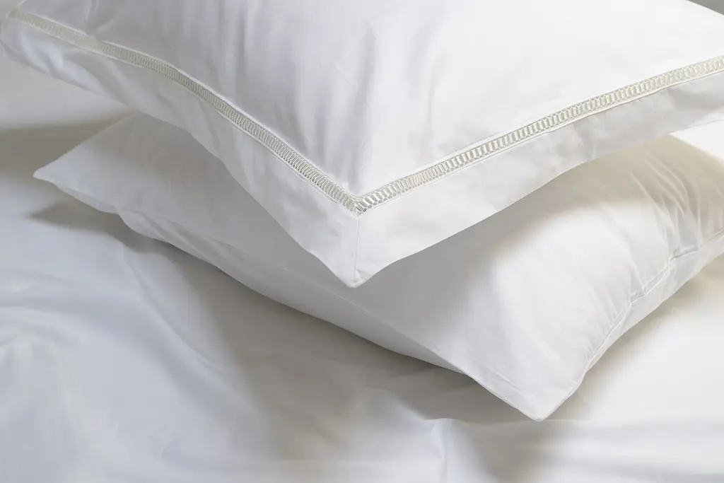 Постельное белье сатин premium Lotus Home - Queena белый евро - фото 3