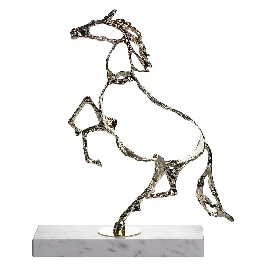 Декоративна фігурка Yiwu Horse 28х8.5х34 см металева статуетка колекційна для дому настільний декор HP-7-8 - фото 5