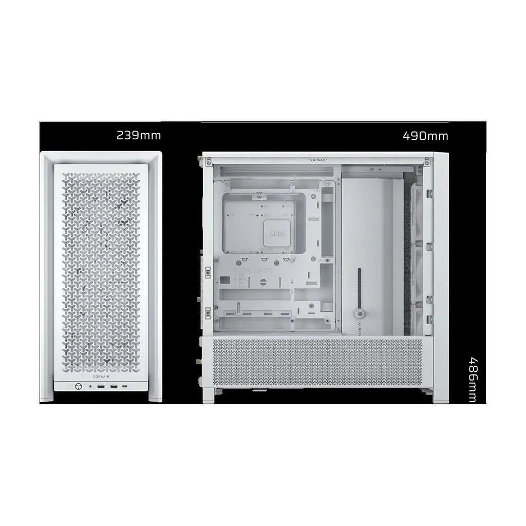 Корпус для ПК Corsair FRAME 4000D RS White (CC-9011313-WW) - фото 9