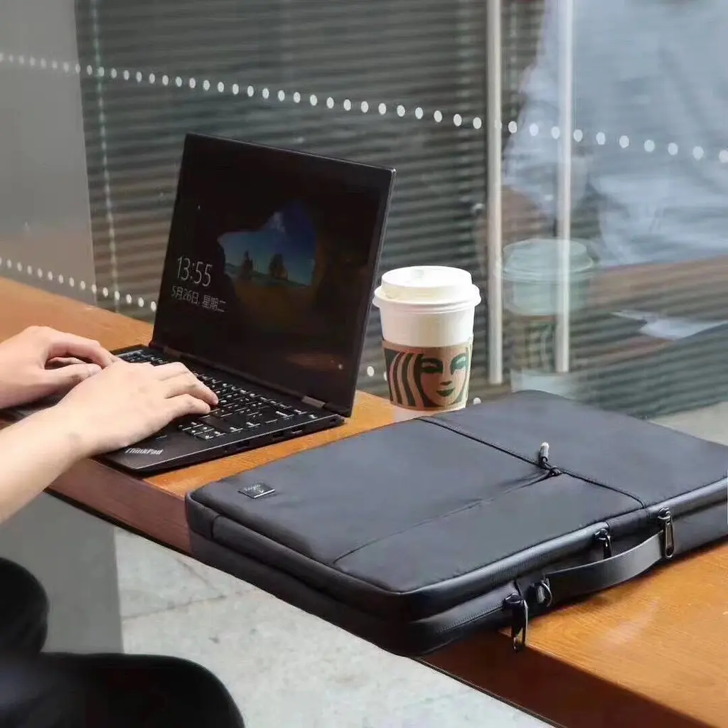 Сумка для ноутбука WiWU Alpha Double Layer Sleeve для MacBook 16/15.6" [Black] [53717] - фото 6