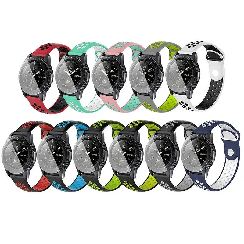 Ремінець BeCover Nike Style для Amazfit Stratos 1/2/2S/3/GTR 2/GTR 47mm/GTR Lite 47mm/Nexo/Pace Red-Black (705817) - фото 4
