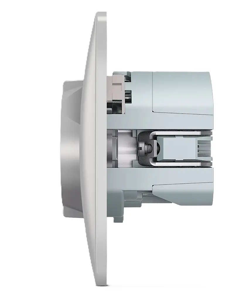 Розетка Videx Binera одинарна із заземленням з USB+USB-C срібний шовк (VF-BNSK1GUC-SS) - фото 4