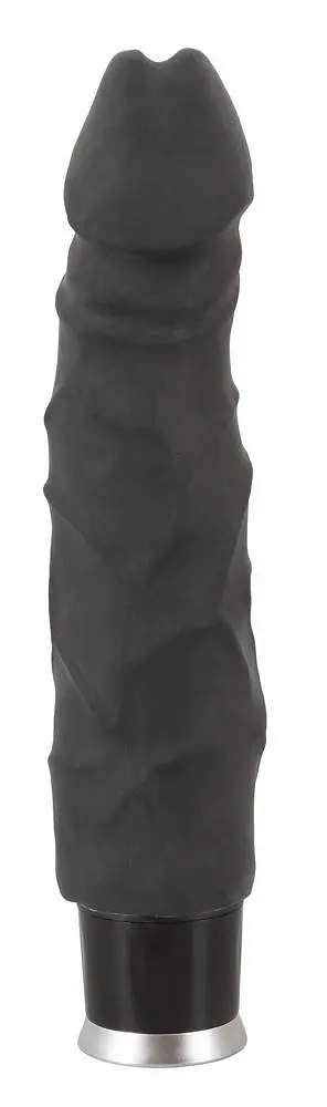 Вібратор реалістичний Nature Skin Big Vibe 23 см чорний - фото 2