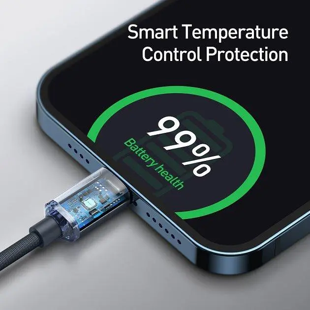 Кабель Baseus Crystal Shine Series Fast Charging Data Cable Type-C to iP 20W 2m CAJY000301 Black - фото 8