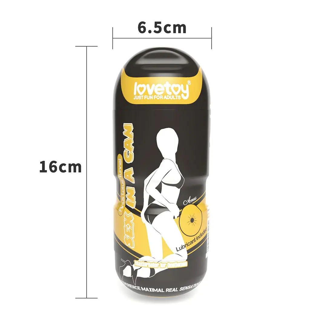 Мастурбатор Lovetoy Sex In A Can Anus Stamina Tunnel с вибрацией телесный - фото 2