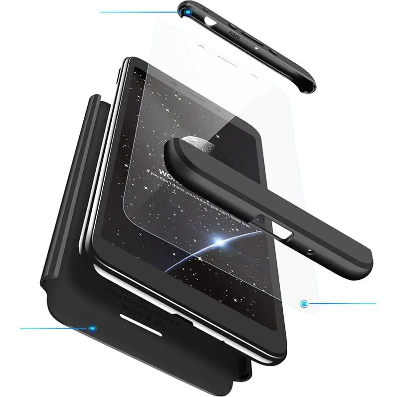 Чохол-накладка GKK 3 in 1 Hard PC Case Xiaomi Redmi 6A Black - фото 2