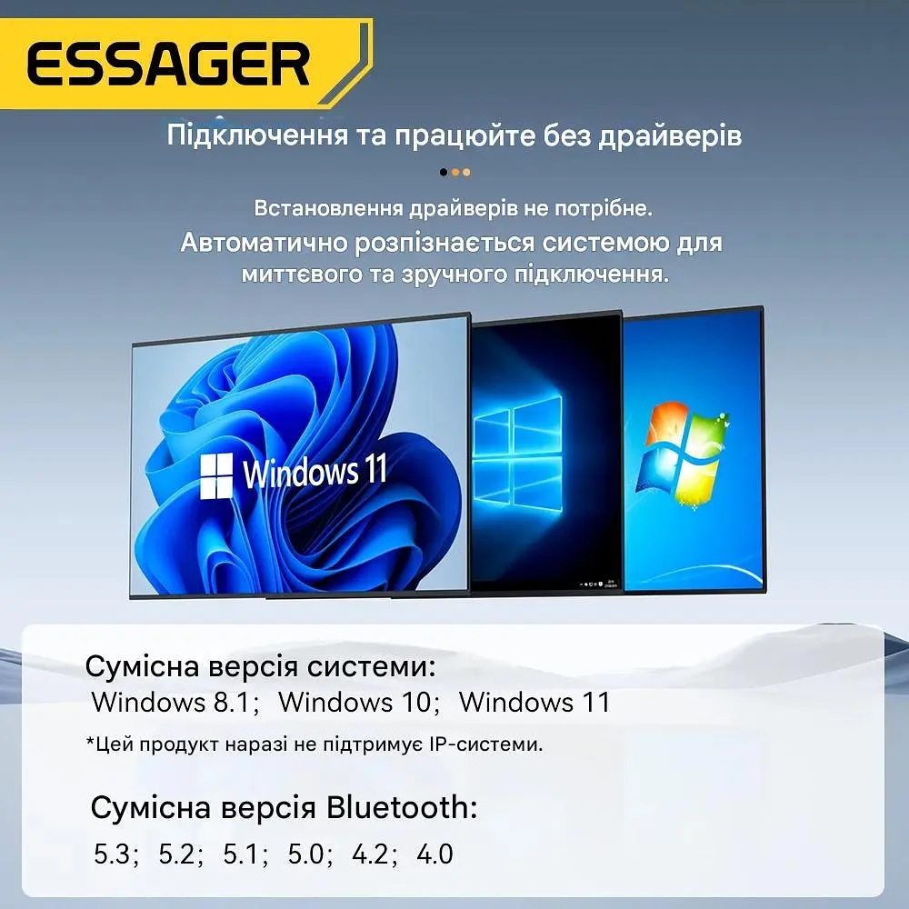 Адаптер Essager USB Bluetooth 5.3 - фото 3