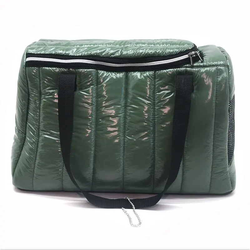 Сумка-тоннель Zoo-hunt для переноски кошек и собак Талисман зеленая №1 21х47х30 см - фото 5