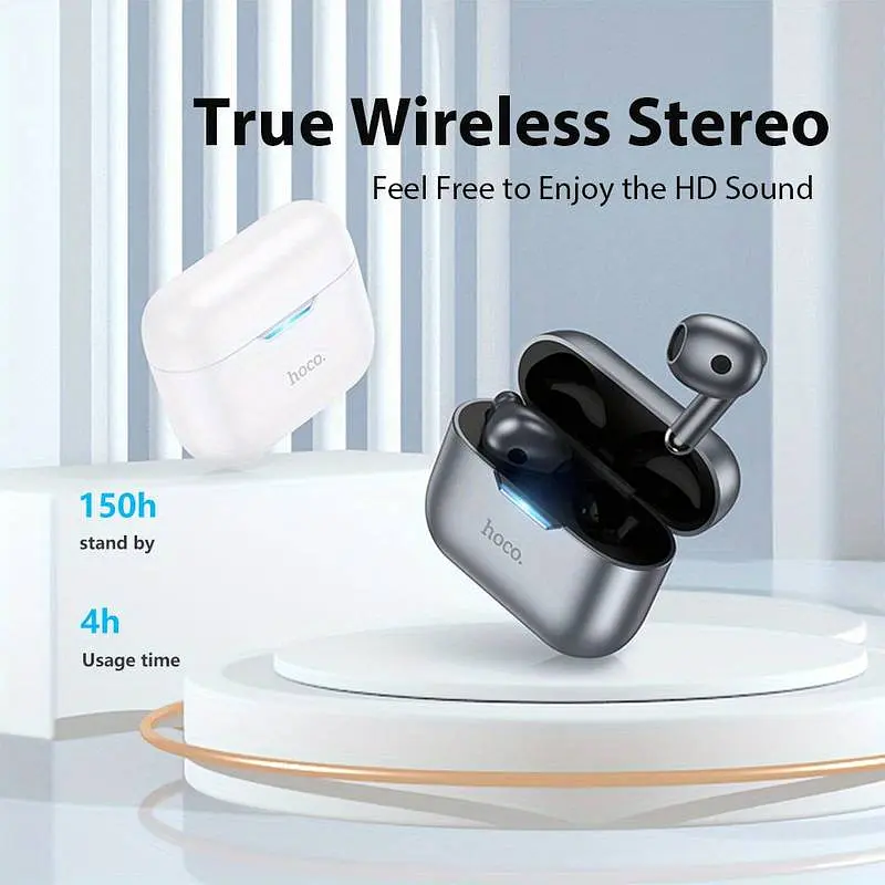 Наушники Hoco EW34 Full true wireless BT headset Grey - фото 2