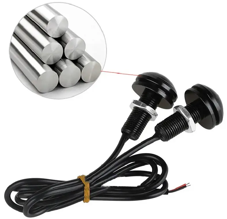 LED Денні ходові вогні ДХО очі врізні D23 мм 1.5W 12V (SOB 2smd) Білі 2 шт. - фото 3