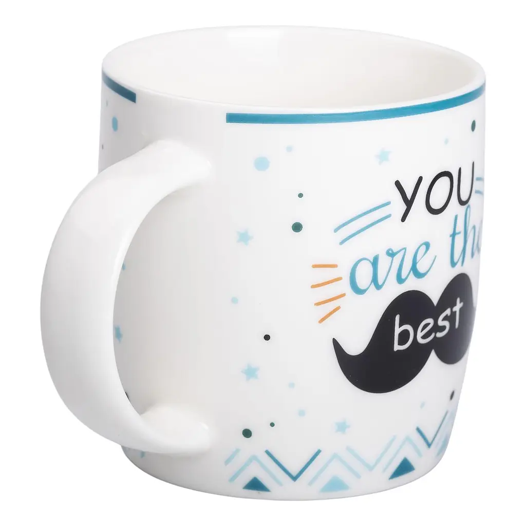 Чашка порцелянова YOU ARE THE BEST 450 мл чоловіча Liling Rongxiang Ceramic RX-N240278YB - фото 7