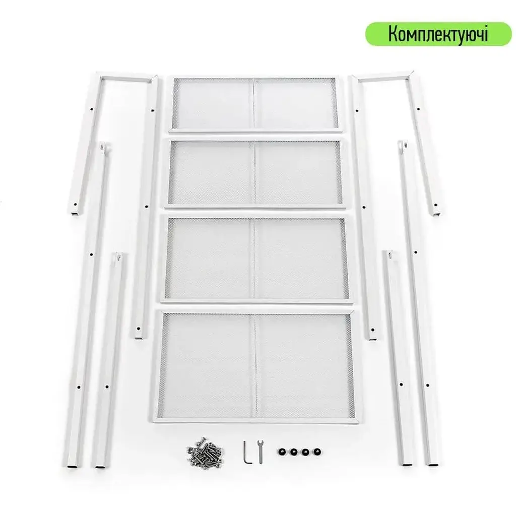 Стелаж-етажерка Wall Sticker SW-00002104 чотириярусний з металу 60х35х148 см білий - фото 5