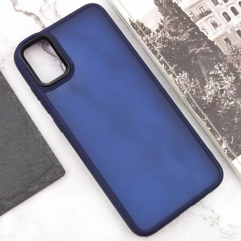 Чохол TPU+PC Lyon Frosted для Samsung Galaxy A07 Navy Blue - фото 4